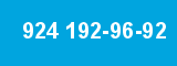 924 192-96-92